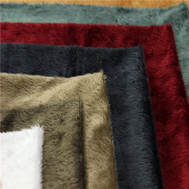 100% polyester super soft DTY/FDY velboa knitted minky toy plush fabric